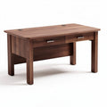 Wooden desk with two drawers for home office workspace 150 x 75 x 75cm